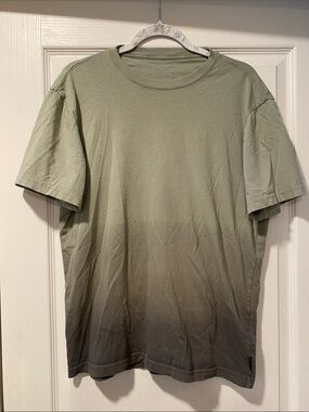 American Eagle M Sage Green Gradient Super Soft Short Sleeve Top